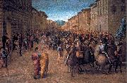 Francesco Granacci Entry of Charles VIII into Florence France oil painting artist